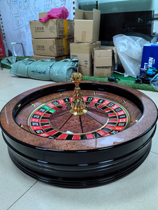 32 pollici di lusso stile americano <span class=keywords><strong>Roulette</strong></span> ruota da tavolo casinò durevole-grado di vero legno realizzato per il gioco d'azzardo Poker intrattenimento - Product Image 3