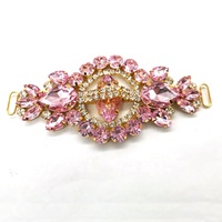 Boucle en métal avec strass pour la confection de vêtements, connecteur DIY pour maillots de bain, chaînes et accessoires de chaussures - Vente en gros fabricant