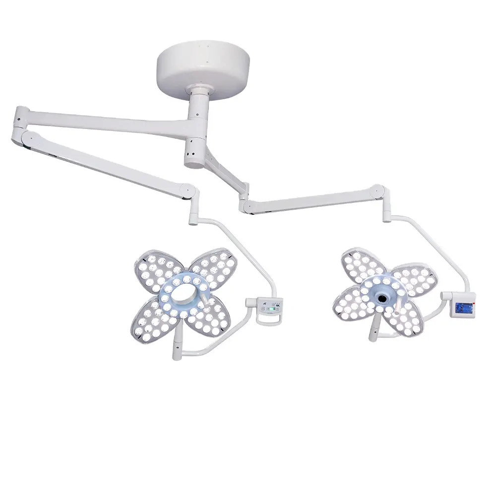 Operatie Dubbele Arm Led Operatielicht Chirurgische Tandheelkundige Kliniek Verlichting Modulaire Schaduwloze Lamp