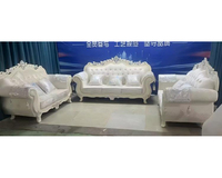Luxuriöses Echtleder-Sofa-Set Premium Vintage Modernes Design Holzgeschnitztes Sofa für Wohnzimmer Modulares Ecksofa Kostenloser Versand