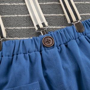 Productos Más Vendidos en China, Camisetas Divertidas de Algodón con Cuello Redondo y Estampado de Dibujos Animados para Niños, Pantalones Overol Azul Claro - Product Image 5