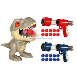 Vendita calda 2 pistole 1 dinosaur target shooting game Spray Dinosaur soft bullet gun - Product Image 6