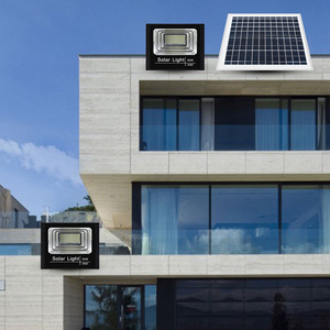 LED năng lượng mặt trời đèn pha ánh sáng vuông 10W * 2 25W * 2 45W * 2 65W * 2 nhôm ánh sáng đường phố cho sân vườn ngoài trời IP67 đèn lũ - Product Image 5