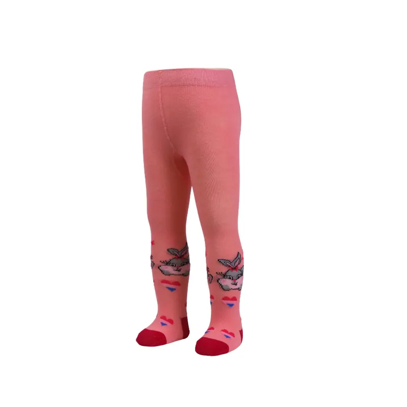 Custom High Quality Factory Manufacture Various 100% Cotton Knit Leg Baby Girls Tights