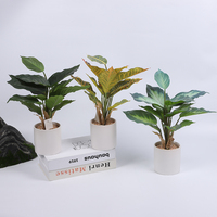Plante artificielle grande avec étiquette personnalisée, plantes artificielles réalistes, plafond, bonsaï mignon, fleurs artificielles, feuilles longues