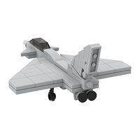 Kit de construction de briques MOC Scène Militaire Avion de Chasse Eurofighter Typhoon Modèle DIY Jouets Créatifs pour Enfants MOC5122