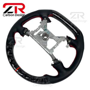 Volante Deportivo Personalizado de Cuero y Fibra de Carbono Forjado para <span class=keywords><strong>Ford</strong></span> <span class=keywords><strong>Mustang</strong></span> 2000-2004 F150 1994-<span class=keywords><strong>2003</strong></span> GT Shelby - Product Image 6