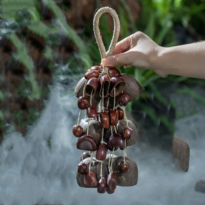 Wholesale Handmade Natural Fruit Shell Rattle <b>Wind</b> <b>Chime</b>, Multiple Style Hanging Bell For Yoga Sound Therapy - Product Image 4
