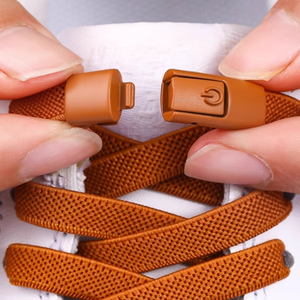 Nouveaux lacets élastiques sans nœuds, lacets de chaussures sans attache, lacets à verrouillage par pression, lacets de baskets pour enfants et adultes, lacets plats élargis de 8 mm pour chaussures - Product Image 1