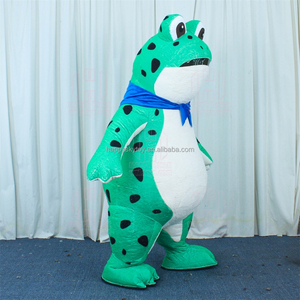 Costume <span class=keywords><strong>de</strong></span> mascotte <span class=keywords><strong>de</strong></span> grenouille gonflable populaire et <span class=keywords><strong>célèbre</strong></span> sur TikTok pour le marketing - Product Image 6