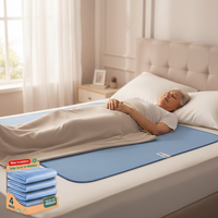 Protège-matelas imperméable matelassé durable réutilisable pour incontinence et envers le lit, lavable
