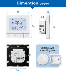 Beok tuya wifi <span class=keywords><strong>chaudière</strong></span> à <span class=keywords><strong>gaz</strong></span> chauffage <span class=keywords><strong>thermostat</strong></span> d'ambiance filaire wifi régulateur de température <span class=keywords><strong>thermostat</strong></span> <span class=keywords><strong>pour</strong></span> chauffage - Product Image 6
