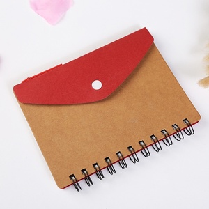Sáng Tạo Thẻ Gói Cuộn Dây Stapled Loose-Leaf Máy Tính Xách Tay Da Bò Bìa Cuốn Sách Nhật Ký Cho Khuyến Mại Memo Pad - Product Image 4