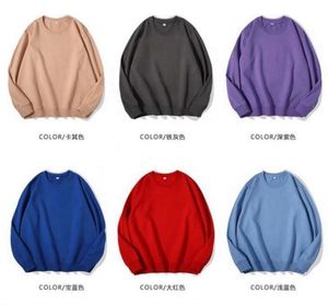 Sweat-shirts unisexes de qualité supérieure, col rond, uni, automne, 100% coton, manches longues, ODM - Product Image 4