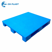 Palette Euro en HDPE 1200x1000 4 voies, palette en plastique recyclable robuste pour le stockage en entrepôt industriel