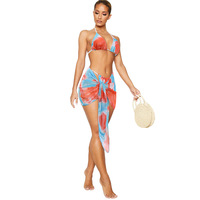 Estate europea e americana nuovi costumi da bagno sexy costume da bagno diviso in tre pezzi bikini