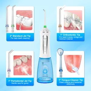 H2ofloss 2024 più recente professionale professionale acqua flosser elettrico dentale irrigatore orale denti denti interdentale filo getto d'acqua senza filo