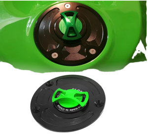 Bouchons de réservoir de carburant pour moto Lavitin Front en alliage d'aluminium de haute qualité à dégagement rapide pour ZX10R <span class=keywords><strong>ZX6R</strong></span> ZX14 Z800 Z1000 Ninja1000 <span class=keywords><strong>650</strong></span> - Product Image 1
