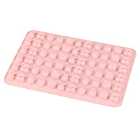 Nuevo molde de pastel de silicona de resina de oso ecológico 50 oso DIY Fondant QQ azúcar Chocolate bandeja de hielo juego para hornear para bolsa de comida de caramelo
