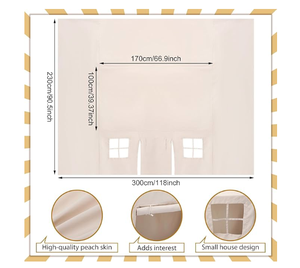 Carpa de juegos con mantel para niños, fortín, casa de juegos interior y exterior, castillo de princesa, para camping, fiestas de cumpleaños, cubierta decorativa y actividades - Product Image 3