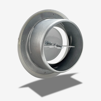 Grille de ventilation ronde en fer, type disque, réglable pour plafond, pour la ventilation HVAC et le retour d'air