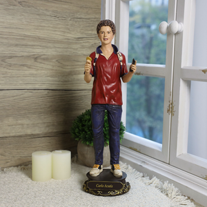 Statue Religiose Cattoliche in Resina, Articolo Cristiano di 30,5 cm di Altezza, San Carlo Acutis, Regalo Cristiano <span class=keywords><strong>Romano</strong></span> - Product Image 4