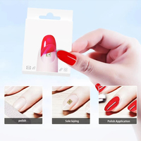 Mini Etiqueta de uñas NFC con luces LED Social Flexible 13,56 MHz NFC pegatina para decoración de uñas
