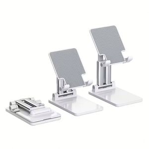 Custom Logo Promotional Anti Shake Foldable Office Desktop Plastic Cell Phone <b>Tablet</b> <b>Stand</b> Adjustable Gift Mobile Phone Holder - Product Image 1