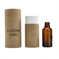 Tubes en papier personnalisés de haute qualité, écologiques, imprimés par estampage, pour emballages de cosmétiques, de parfums et d'huiles essentielles