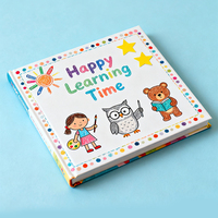 Venta al por mayor de libros impresos personalizados para niños, servicio de impresión de libros de cartón de tapa dura, libro de Aprendizaje Temprano de tapa dura para niños