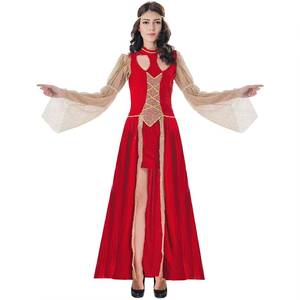 Robe de princesse médiévale et de la Renaissance pour femme adulte, costume d'Halloween pour personnage de série TV et de film avec impression numérique - Product Image 6