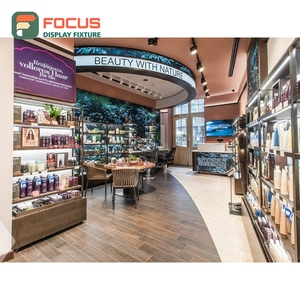 Projet de vente au détail personnalisé, présentoir en bois massif, aménagement de l'espace, design d'intérieur pour magasin de maquillage - Product Image 3