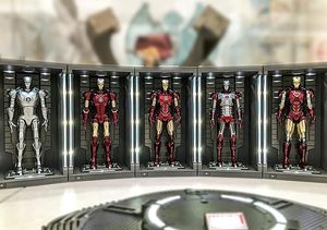 Figurines d'action Marvel Iron Man <span class=keywords><strong>de</strong></span> ZD Toys, armure lumineuse, vitrine d'exposition, échelle 1/10 pour figurine miniature <span class=keywords><strong>de</strong></span> collection - Product Image 5