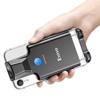 Eyoyo Clip Trasero Bluetooth 1600mAh 1D 2D Bar QR Code Reader Teléfono Escáner de Código de Barras para Android iPhone Inventario Biblioteca Almacén