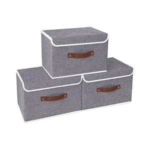 Bins Storage Organizer Clothing Stackable Collapsible Storage Bins for Shelves Rack