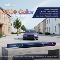 Film de protection de peinture automobile Moben en TPU auto-réparant effet caméléon 7,5 mil, anti-rayures, couleurs variées, pour vente en gros