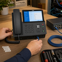 Teléfono IP Inteligente Fanvil X7A con Android 9, Pantalla Táctil de 7 Pulgadas, 112 Teclas DSS, Videollamada, Wi-Fi, Gigabit, PoE, Teléfono VoIP SIP Empresarial
