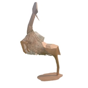 Sculpture de cerf en acier inoxydable pour extérieur, géométrique abstraite, à poser au sol, décoration animale artistique contemporaine pour parcs et jardins - Product Image 5