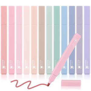 Free Sample Manufacturer Multi Color Promote Stationary Unique New Design Scented <b>Highlighter</b> Rectangular Marker Colors Pen - Product Image 1