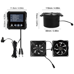 Système de refroidissement solaire automatisé avec <span class=keywords><strong>batterie</strong></span> de 2500 mAh <span class=keywords><strong>pour</strong></span> animaux de compagnie, volailles, porcs et chiens - Product Image 2