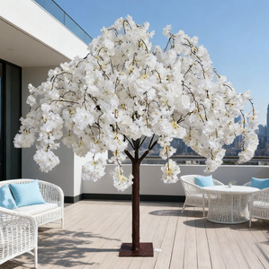Arbre artificiel en fleurs de <span class=keywords><strong>cerisier</strong></span> japonais Sakura blanc et rose, grande taille, personnalisé, pour décoration intérieure et extérieure - Product Image 3