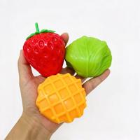 Ensemble de jouets sensoriels ASMR à presser et à faire craquer, en forme de légumes, fraises, fromages et bananes, doux et moelleux, de l'entrepôt américain