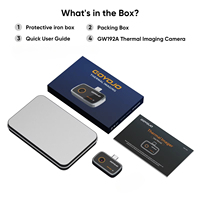 Cámara Térmica GW192A 192x192 de 25Hz, Tipo C, para Móviles iOS y Android, Inspección de Paneles Solares