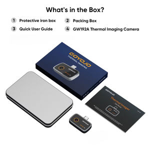 Caméra thermique GW192A 192x192 25Hz Type C, imageur thermique mobile pour iOS Android, inspection des panneaux solaires - Product Image 6