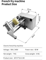 Coupe-pommes de terre automatique en acier inoxydable professionnel trancheuse de frites fabricant de croustilles hachoir à viande Dicer machines-outils de découpe
