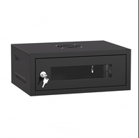Armoire réseau murale 4u 19 pouces Gcabling Enclosure Telecom Data Wall Box Mini Server Rack Porte en verre Petit réseau Rack