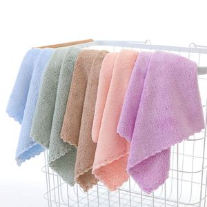Chiffon de nettoyage double face réutilisable 30x30 cm, petit carré, épais, pour cuisine et ménage, en coton microfibre tissé, sans peluches - Product Image 5