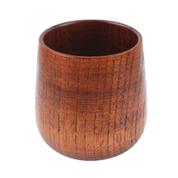 Tasse à vin, saké ou thé en bois massif, portable, durable, avec logo personnalisé, design arabe classique, résistante à la chaleur, 80 ml, pour la maison ou les restaurants