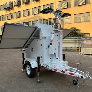 Tour d'éclairage solaire mobile à déploiement rapide TPE-900L, projecteurs LED 100W, IP67, avec système de levage pour la construction, la sécurité et les événements d'urgence - Product Image 2