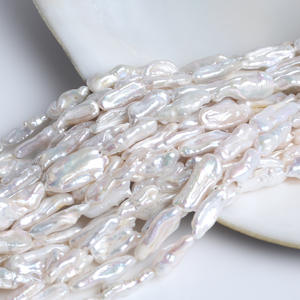 Perles de Pipa d'eau douce naturelles de Zhuji, 8-10 mm, perles en vrac pour la fabrication de bijoux, semi-finies, prix spécial, vente en gros - Product Image 4